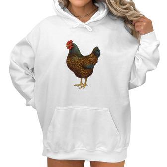 Barnevelder Hen Chicken Lover Women Hoodie | Favorety CA