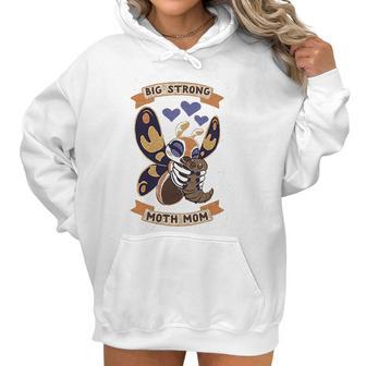 Big Strong Moth Mom Mothra Athletic Gray Women Hoodie | Favorety AU