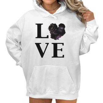 Black Silkie Chicken Love Pet Owner Women Hoodie | Favorety UK