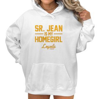 Campus Apparel Loyola Chicago Ramblers Sister Jean Is My Homegirl Women Hoodie | Favorety CA