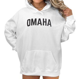 Classic Retro City Grey Style Nebraska Ne Council Bluffs Midwest Men Women Women Hoodie | Favorety DE