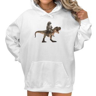 Cute Sloth Riding A Trex Tyrannosaurus Rex Women Hoodie | Favorety DE