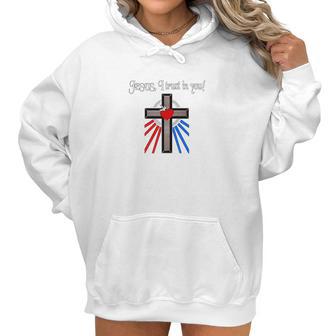 Divine Mercy Chaplet Prayer Jesus I Trust In You Women Hoodie | Favorety UK