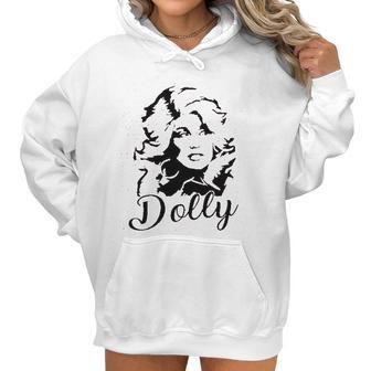 Dolly Graphic Women Vintage Dolly Country Music For Band Music Lovers Women Hoodie | Favorety CA