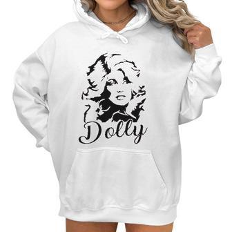 Dolly Graphic Women Vintage Dolly Casual Country Music For Band Music Lovers Women Hoodie | Favorety AU