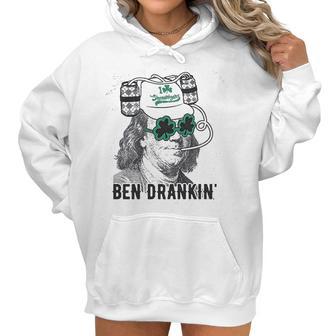 Drankin Funny Saint Patricks Day Clover Beer Franklin Irish Women Hoodie | Favorety AU