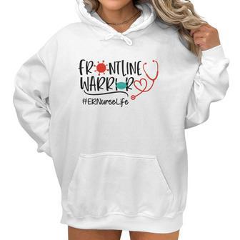 Frontline Warrior Er Nurse Life Women Hoodie | Favorety AU