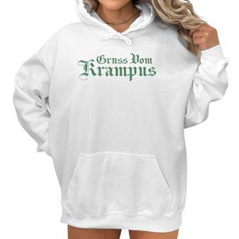 Gruss Vom Krampus Santas Demon Helper Christmas Women Hoodie | Favorety DE