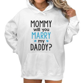 Heart Co Designs Cute Proposal Baby Onesie Mommy Will You Marry My Daddy Baby Clothes Women Hoodie | Favorety DE