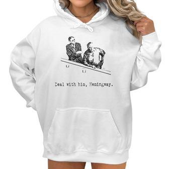 James Joyce X Ernest Hemingway Drunken Shenanigans Painting Classic Women Hoodie | Favorety