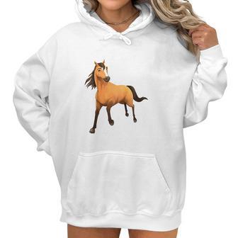 Kids Dreamworks Spirit Riding Free Spirit Horse Women Hoodie | Favorety