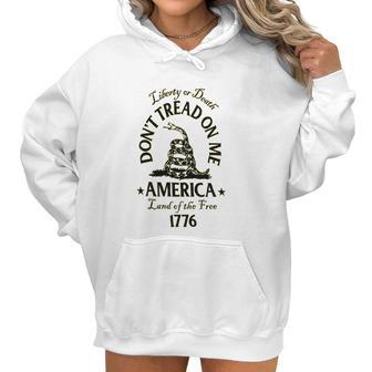 Liberty Or Death Don’T Tread On Me Ladies Womens Women Hoodie | Favorety CA