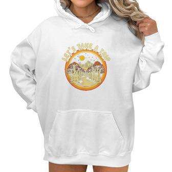 Magic Mushroom Trippy Hippie Women Hoodie | Favorety UK