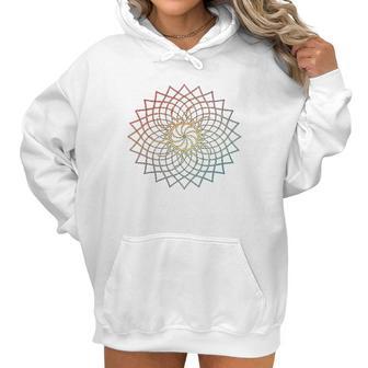 Mandala Geometry Sacred Fractal Art Yoga Mantra Good Vibe Women Hoodie | Favorety