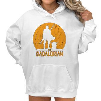 The Mandalorian Dadalorian Best Christmas Gifts For Dad Women Hoodie | Favorety