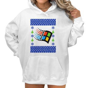 Microsoft 2020 Ugly Christmas Women Hoodie | Favorety UK