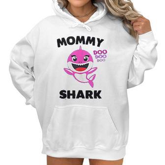 Mommy Shark Gift For Mom Shark Baby Cute Matching Family Women Hoodie | Favorety