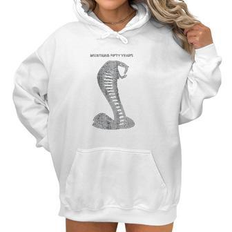 Mustang 50 Years Ford 50 Gray Snake Women Hoodie | Favorety CA