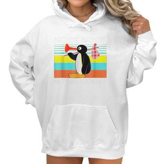 Noot Noot Motherfuckers Pingu District Vintage Women Hoodie | Favorety CA