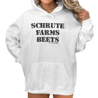 The Office Schrute Farm Beets Gray Women Hoodie | Favorety UK