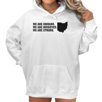 We Are Ohioans We Are Buckeyes We Are Strong Dewine Women Hoodie | Favorety AU