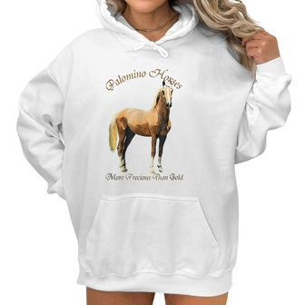 Palomino Horse More Precious Than Gold Women Hoodie | Favorety UK