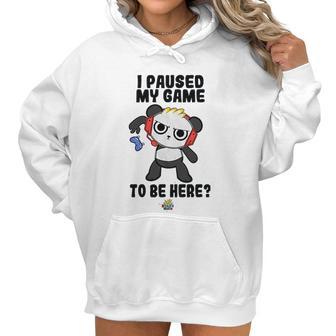 Ryans World Combo Panda I Paused My Game To Be Here Boys Women Hoodie | Favorety CA