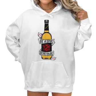 Be A Sport Drink Malort Team Malort Alcohol Liquor Men Women T-Shirt Graphic Print Casual Unisex Tee Women Hoodie | Favorety CA