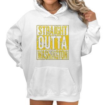 Straight Outta Arizona Hometown Pride Fantasy Football Fan Womens Sports Junior Women Hoodie | Favorety UK