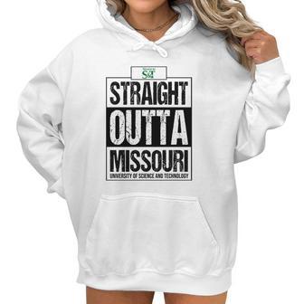 Straight Outta Missouri University Of Science And Technology Funny Gift Women Hoodie | Favorety DE