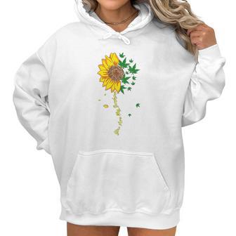 Sunflower Marijuana Cannabis Stoner Weed You Are My Sunshine Women Hoodie | Favorety CA