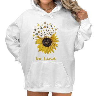 Trish Lucia Sunflower Be Kind Women Hoodie | Favorety CA