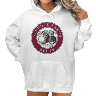 Ugp Campus Apparel Schrute Farms Beets Funny Tv Show Women Hoodie | Favorety