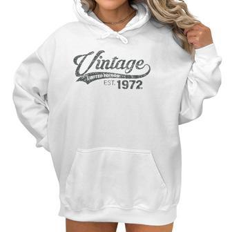 Vintage 1972 49 Years Old Bday 49Th Birthday Gift Men Women Women Hoodie | Favorety UK