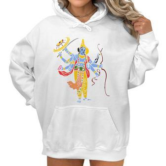 Vishnu Hindu God Hinduism India Indian Graphic Tee Women Hoodie | Favorety