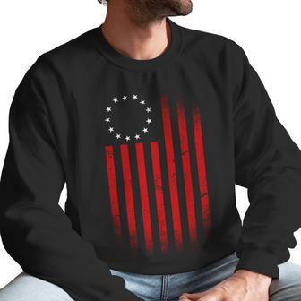 13 Colonies Betty Ross Vintage Flag Men Sweatshirt | Favorety UK