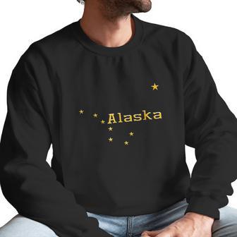 Alaska State Flag Astrology Big Dipper Polaris Men Sweatshirt | Favorety