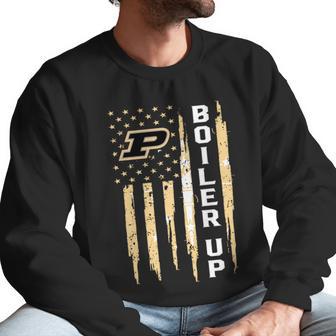 America Purdue Boiler Up Flag Men Sweatshirt | Favorety CA