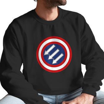 American Iron Front Retro Vintage Symbol Usa Flag Gifts Men Sweatshirt | Favorety UK