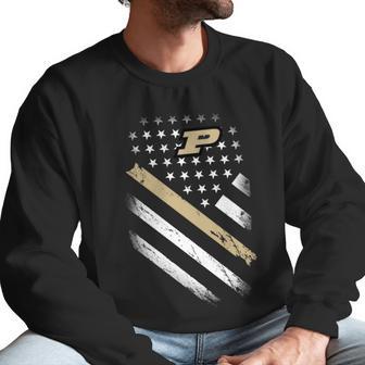 American Purdue Boilermakers Flag Men Sweatshirt | Favorety