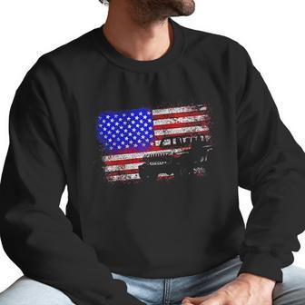 American Us Flag Jeep Men Sweatshirt | Favorety UK