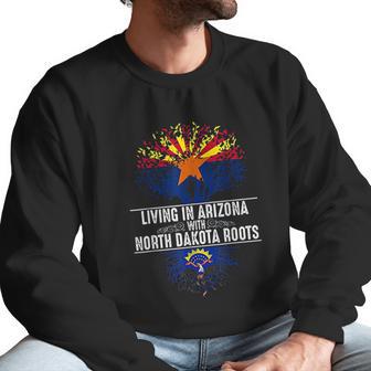 Arizona Home North Dakota Roots State Tree Flag Gift Men Sweatshirt | Favorety AU