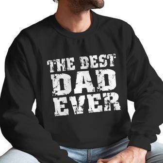 Best Dad Ever Block Logo Men Sweatshirt | Favorety AU