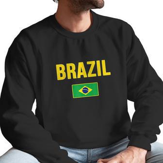 Brasil Brazilian Flag Brazil Souvenir Gift Camiseta Men Sweatshirt | Favorety DE