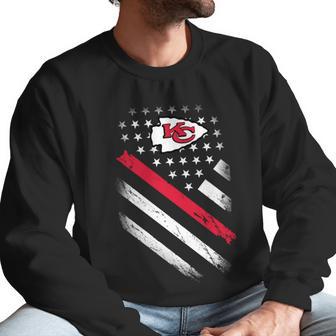 Chiefs American Flag Men Sweatshirt | Favorety CA