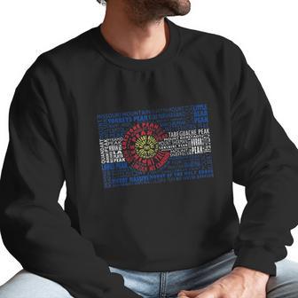 Colorado Fourteeners State Flag 14Er Hiker Climber Gift Men Sweatshirt | Favorety UK