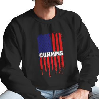 Cummins Usa Flag Tshirt Men Sweatshirt | Favorety