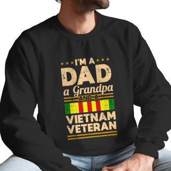 Dad Grandpa Vietnam Veteran Vintage Graphic Design Printed Casual Daily Basic Men Sweatshirt | Favorety CA