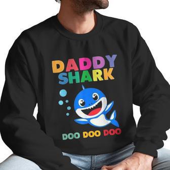 Daddy Shark Cute Fathers Gift Dad Birthday Gifts Men Sweatshirt | Favorety CA