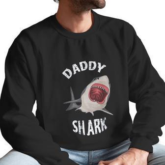 Daddy Shark In Danger Dad Birthday Gifts Men Sweatshirt | Favorety CA